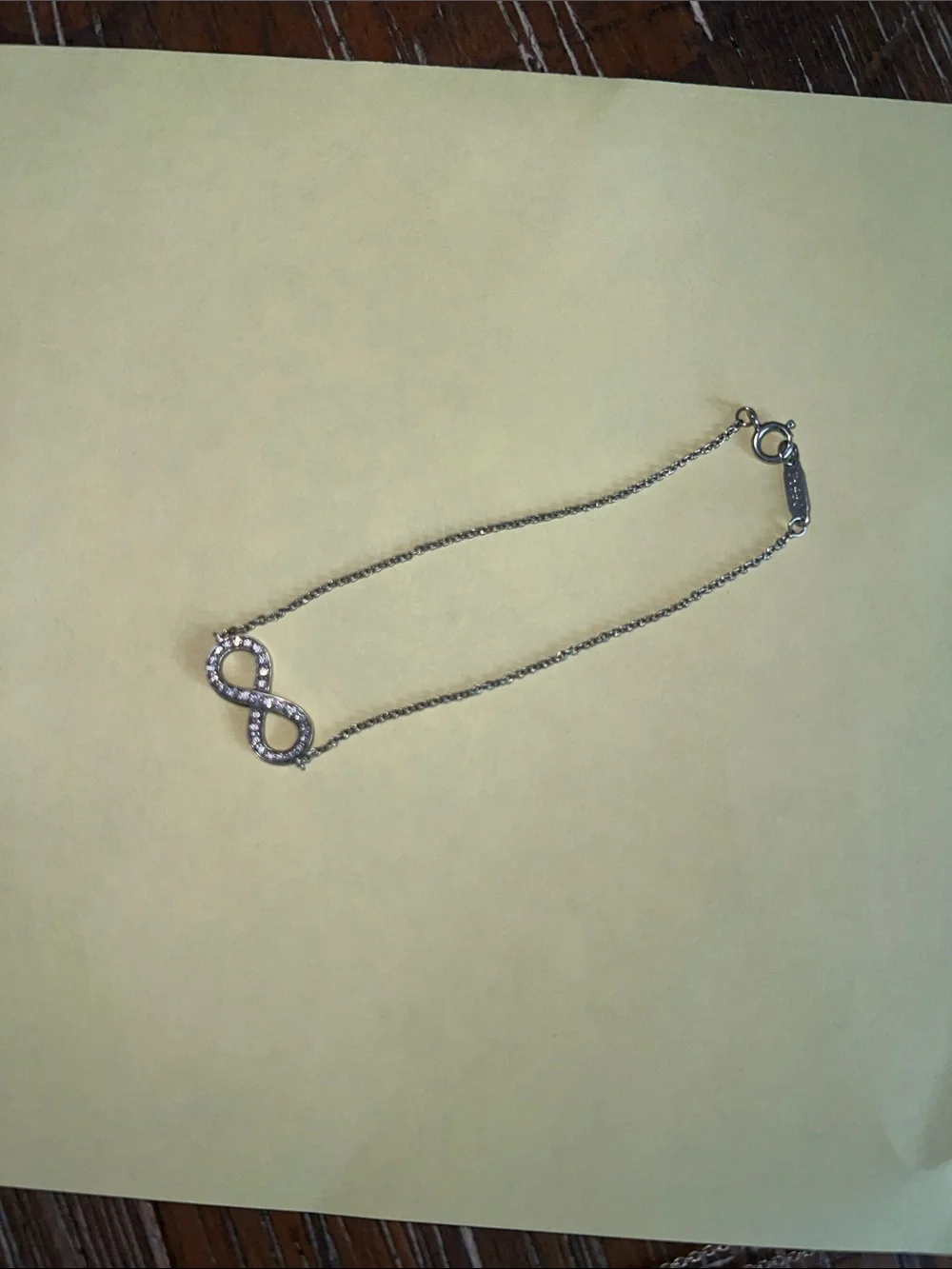 Tiffany & Co. Silver Infinity Pavé Bracelet